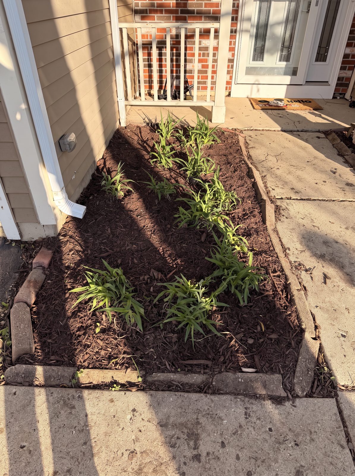 Front entry flower bed