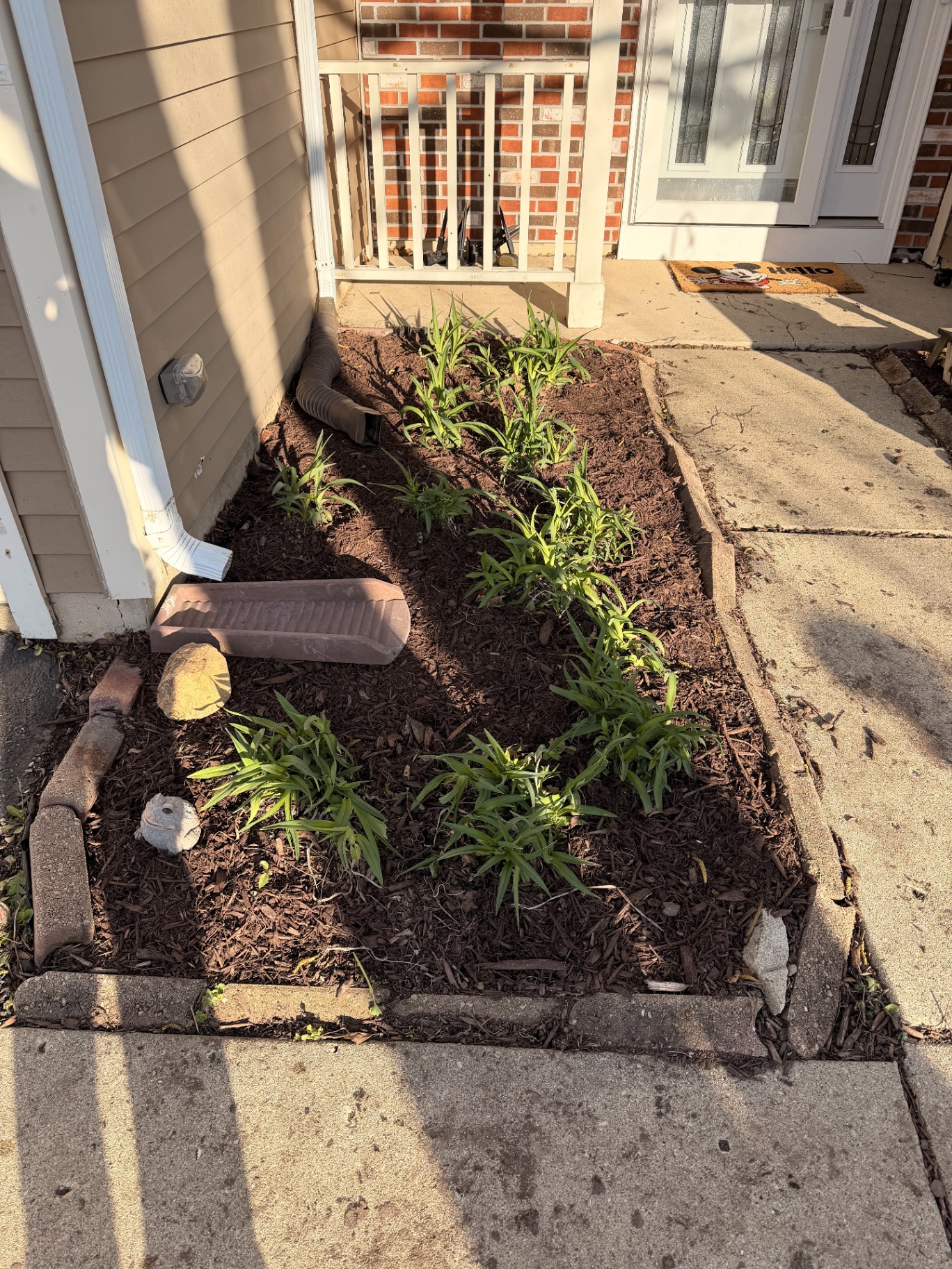 Front entry flower bed